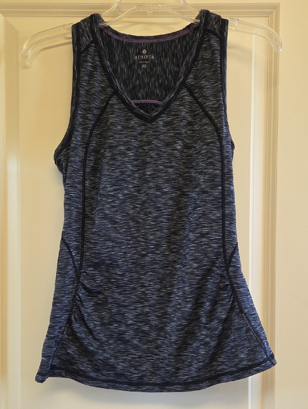 Athleta Women's Navy Space-Dye Performance Tank